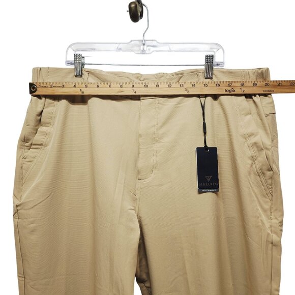 Maelreg Mens Performance Proflex Chino Pants  42x34 Beige - Picture 8 of 10